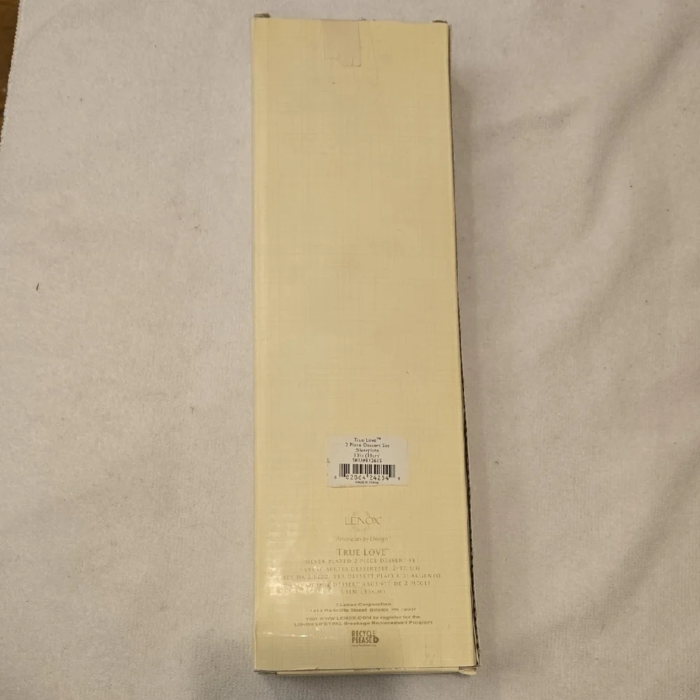 ​Lenox True Love Silver-Plated Cake Knife & Server Set - Read Description